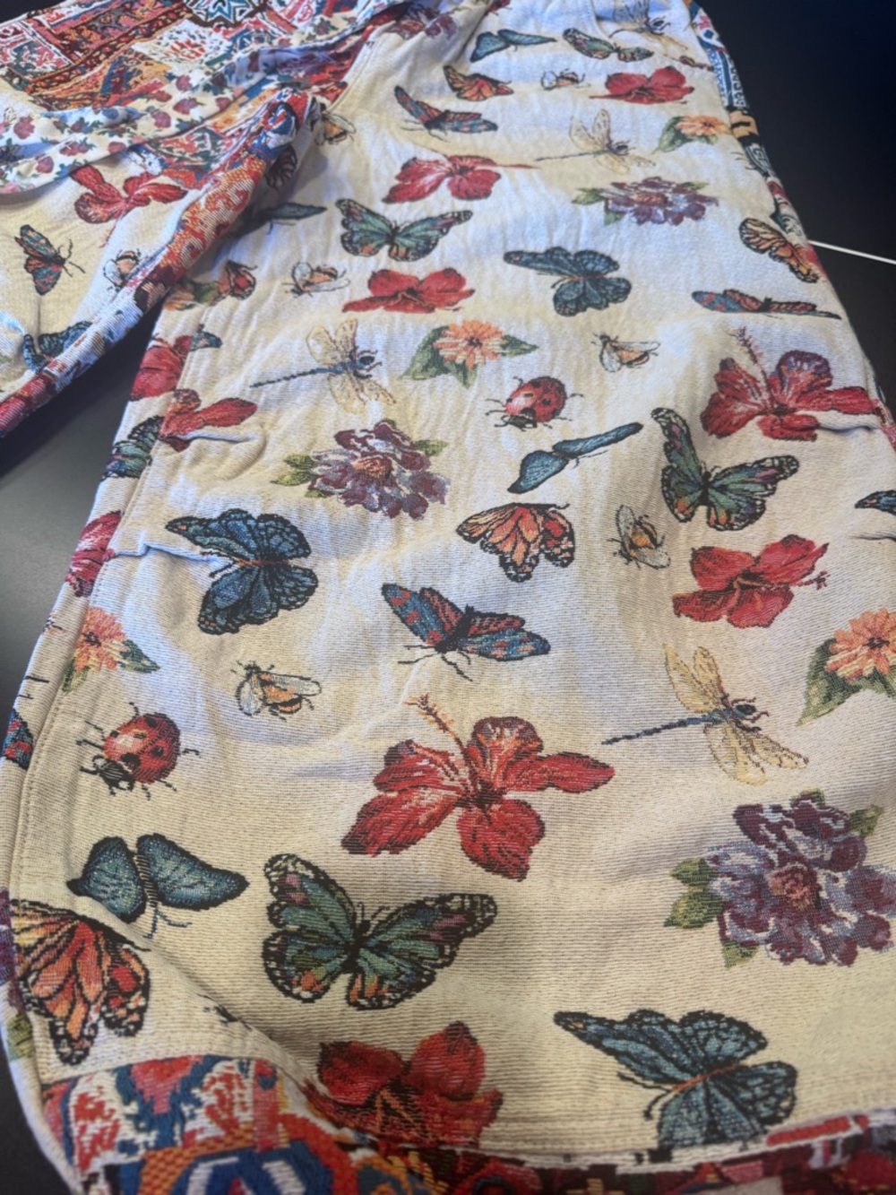POL Flutterbloom Pants - Cream Multi, Size Small - Picture 7 of 14
